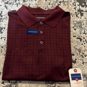 Men’s Saddlebred Polo Shirt Wine Size Large
